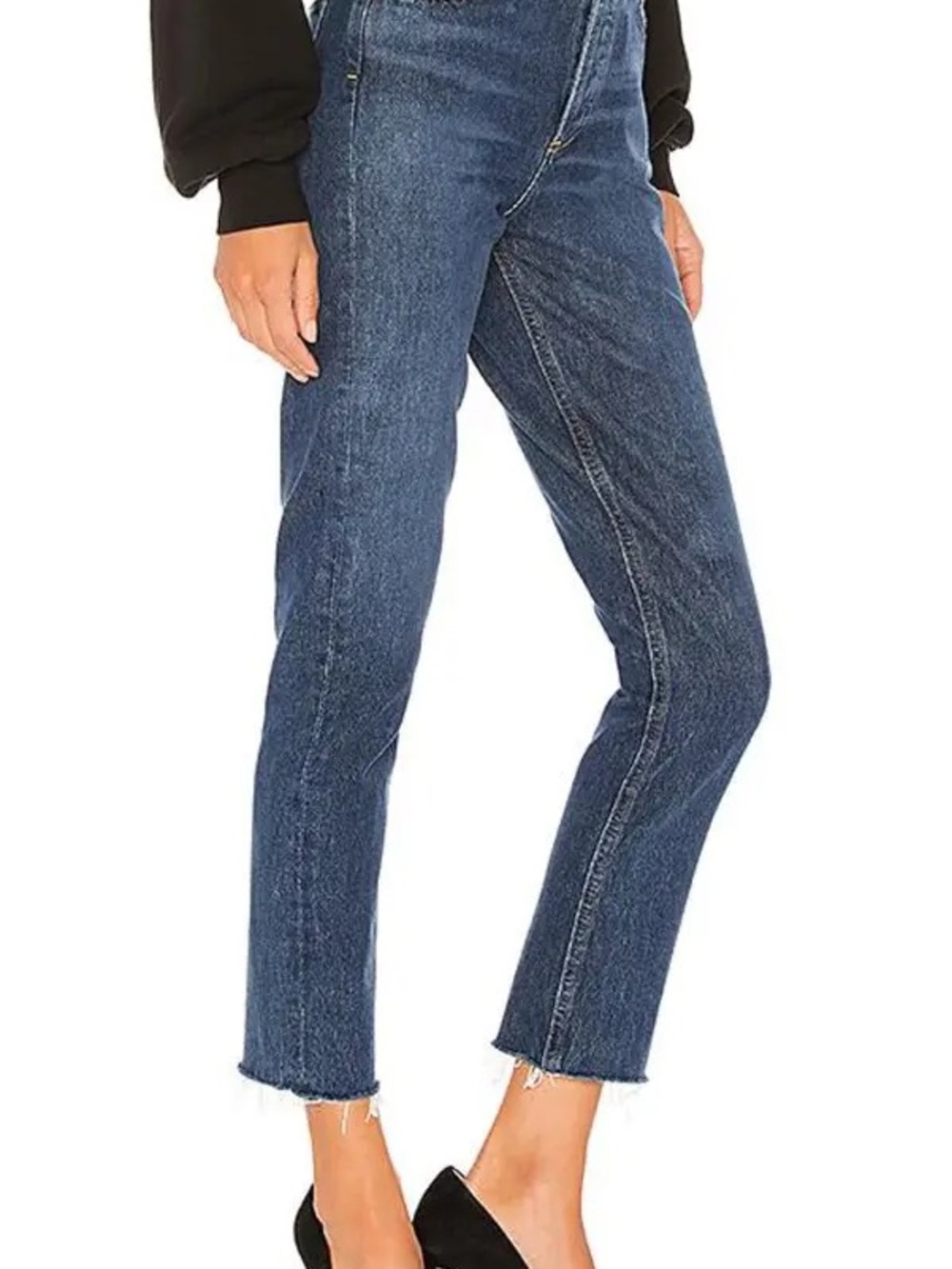 Agolde Dark Blue Cropped Ankle Remy  Jeans Size 25